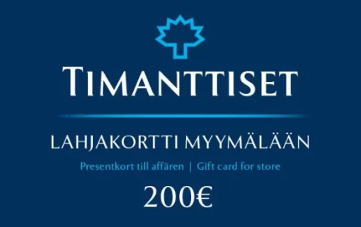 Lahjakortti Myymälään 200 €