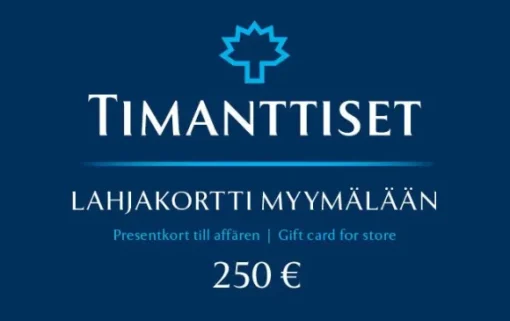 Lahjakortti Myymälään 250 €