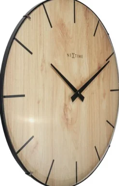 Nextime Edge Wood Dome Seinäkello 3249