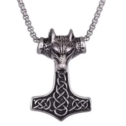 Northern Viking Fenrir Wolfhead Thorin Vasara Teräskaulakoru NVJRS052