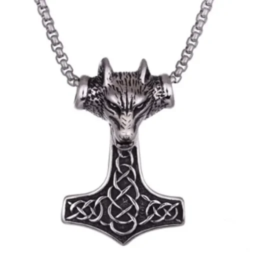 Northern Viking Fenrir Wolfhead Thorin Vasara Teräskaulakoru NVJRS052