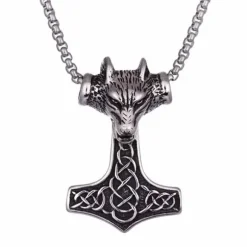 Northern Viking Fenrir Wolfhead Thorin Vasara Teräskaulakoru NVJRS052