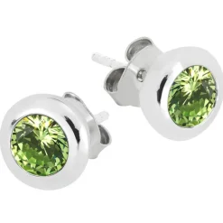 Toive Hopeakorvakorut ENC17936-1 PERIDOT CZ